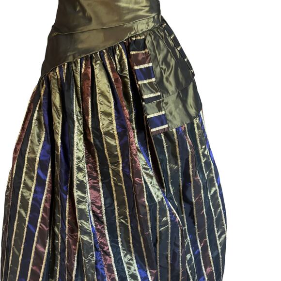 Jessica McClintock Vintage Taffeta Ball Gown Fancy Dress Strapless Size 6 - Picture 5 of 16
